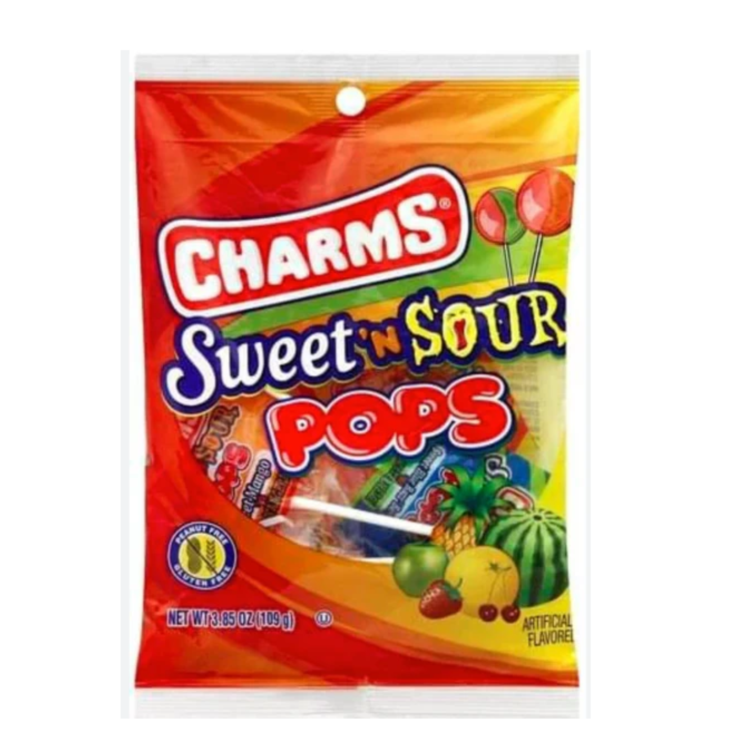 Charms Sweet 'N Sour Pops Peg Bag