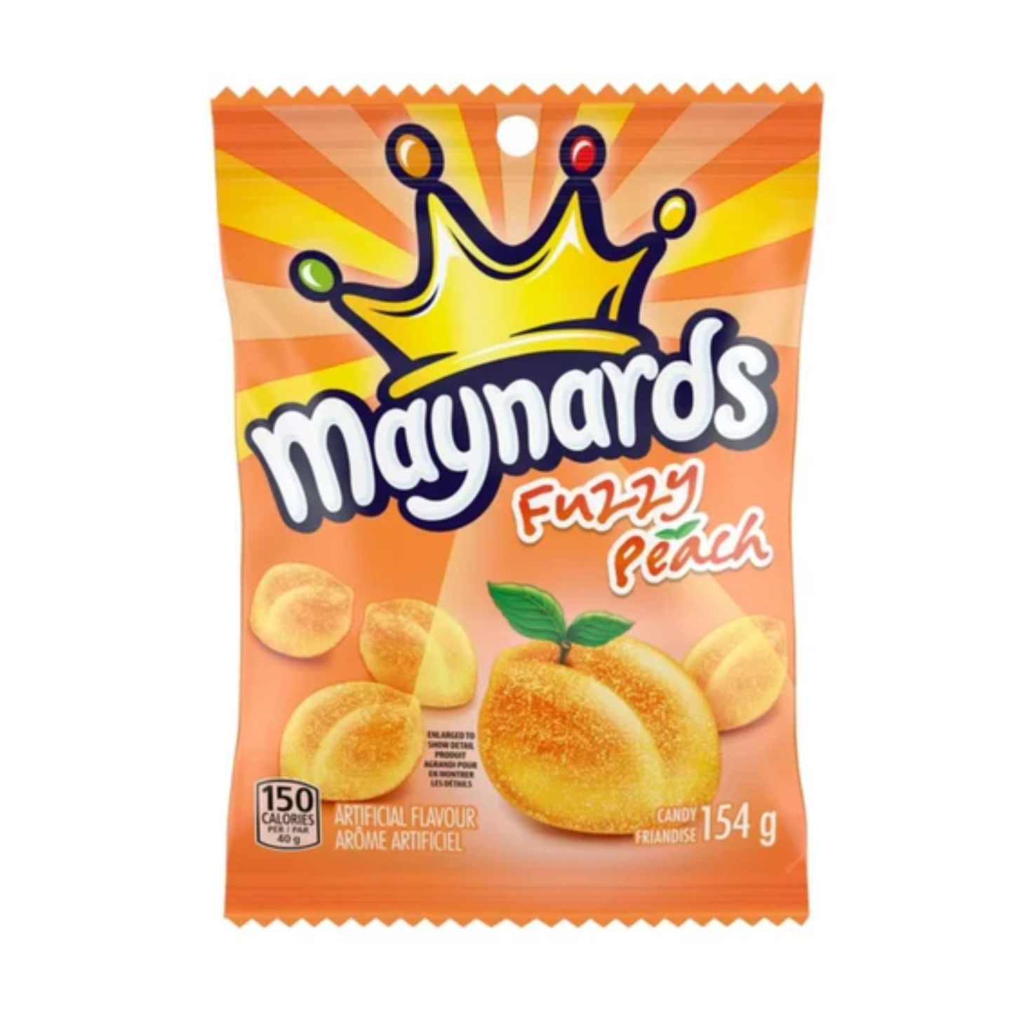 Maynards Fuzzy Peach Peg Bag