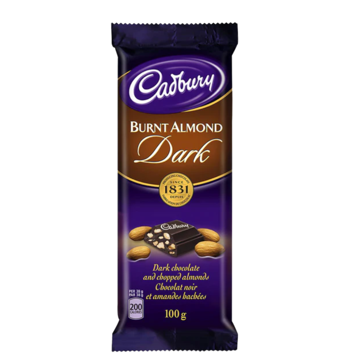 Cadbury Burnt Almond Dark Chocolate Bar - Candy Floss Land