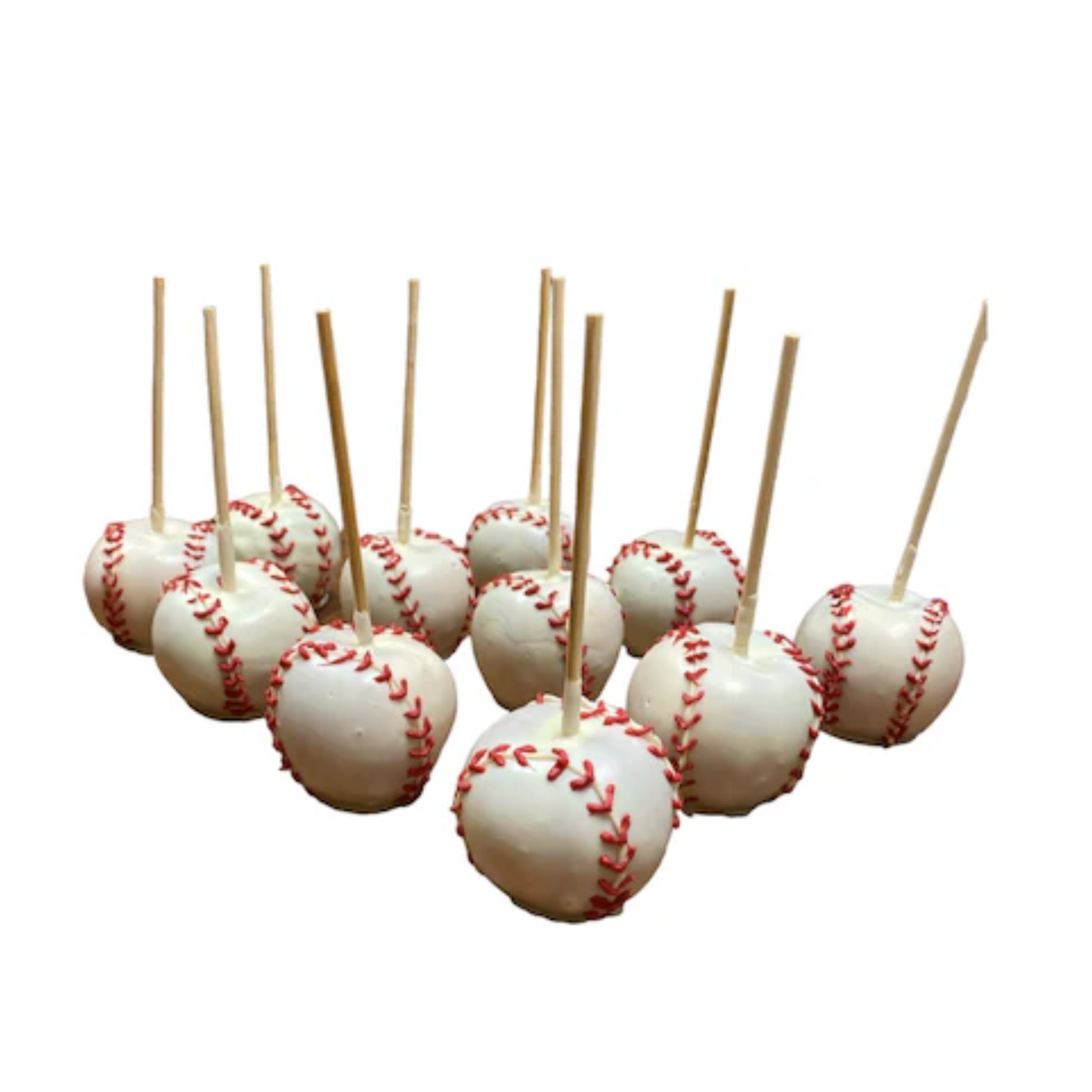 Baseball Themed Chocolate Apples