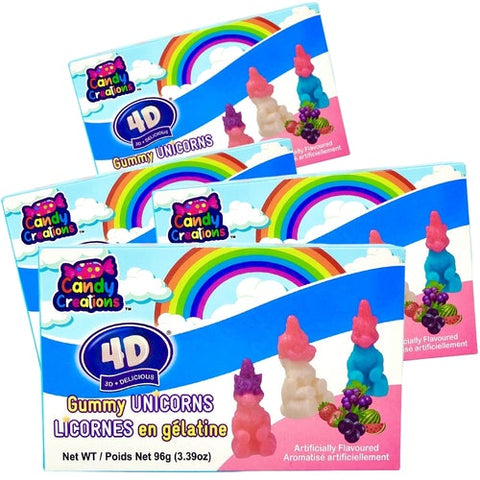 4D Gummy Unicorns Theatre Box