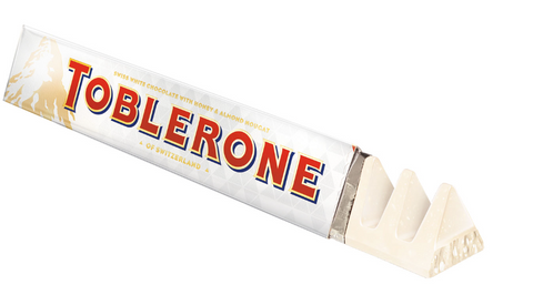 Toblerone White Chocolate with Honey & Almond Nouget