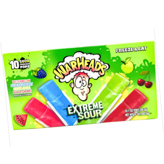 Warheads Extreme Sour Freeze Pops