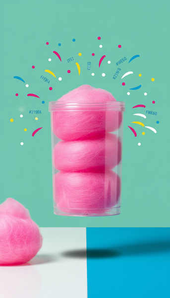 Hot pink cotton candy tub