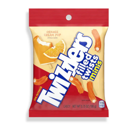 Twizzlers Mini's Orange Cream Pop Filled Twist