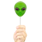 Gummy Alien Head on a Stick