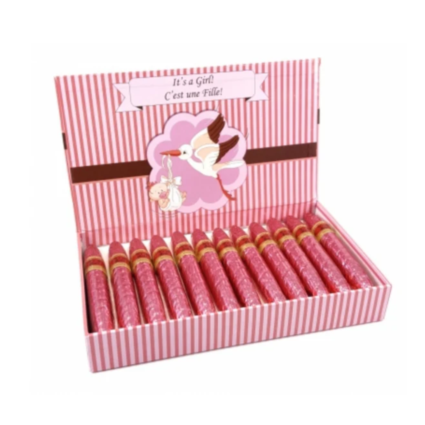 It's A Girl Chocolate Cigars Gift Box