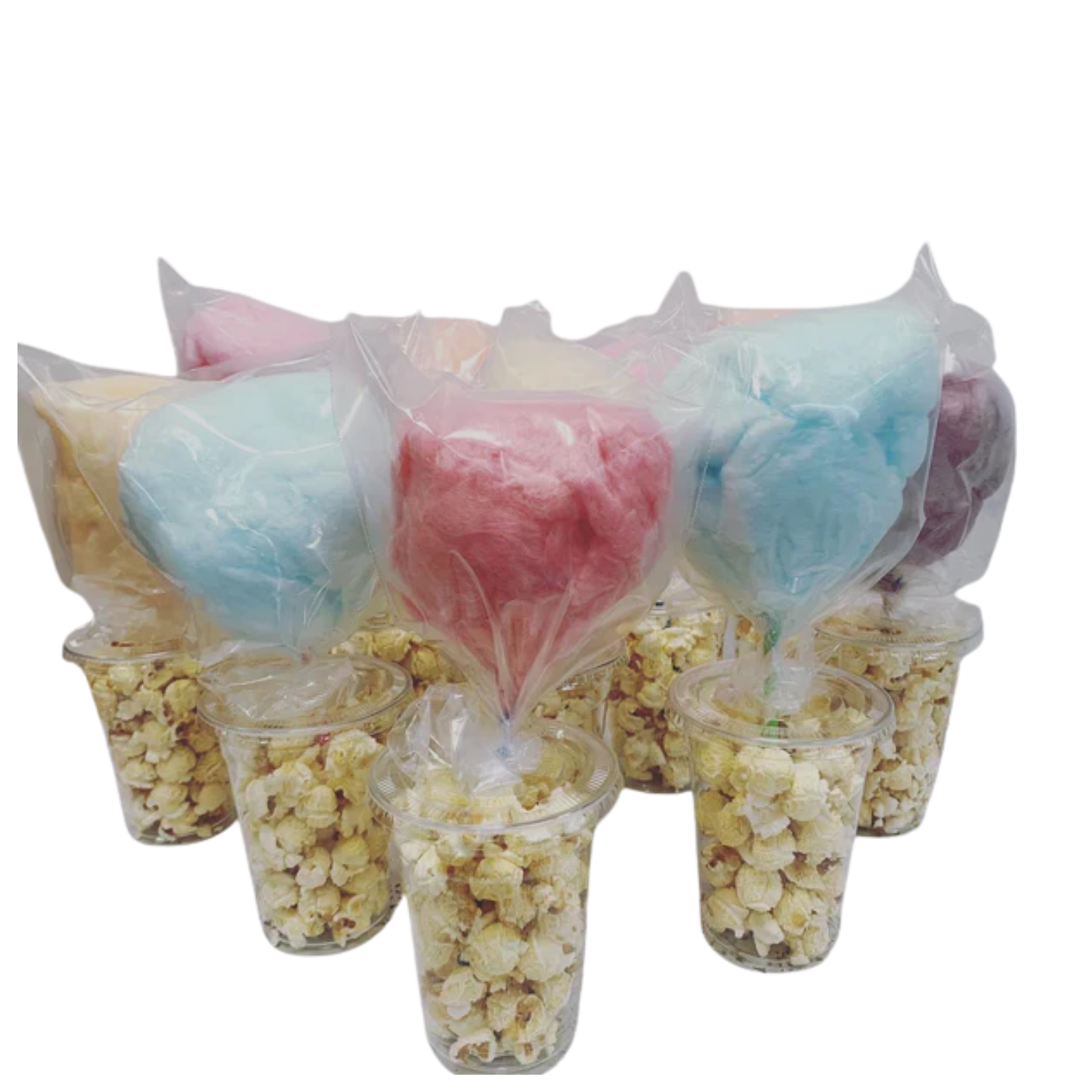 Cotton Candy Popcorn Combo