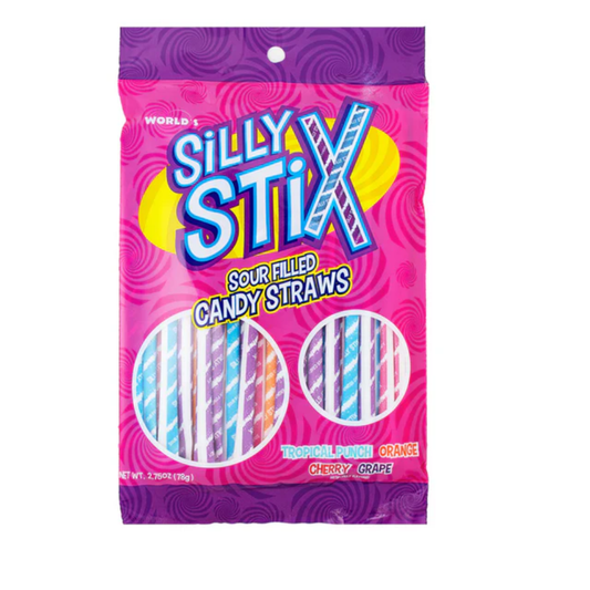 Silly Stix Sour Filled Candy Straws