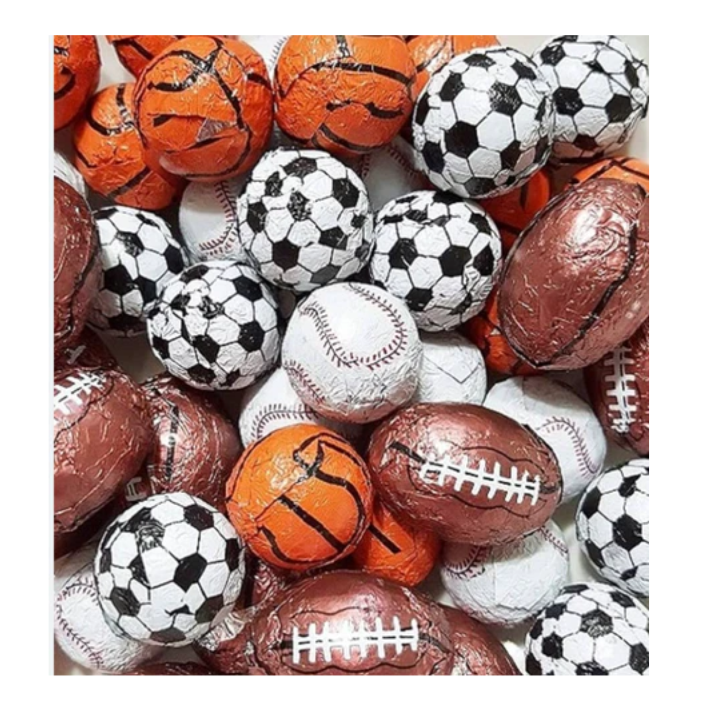Foiled Chocolate Sports Balls