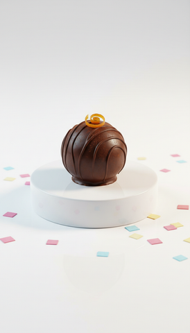 Hand-dipped chocolate truffles