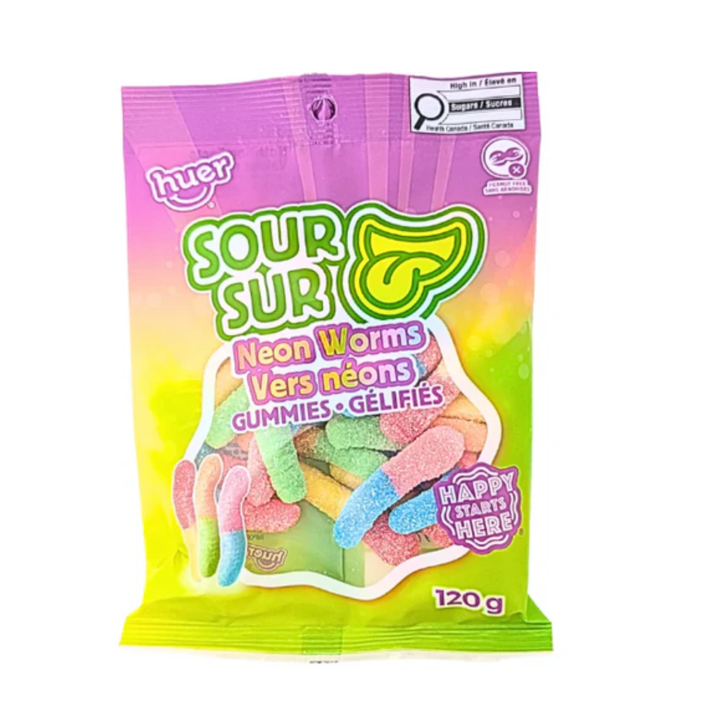HUER Sour Neon Worms