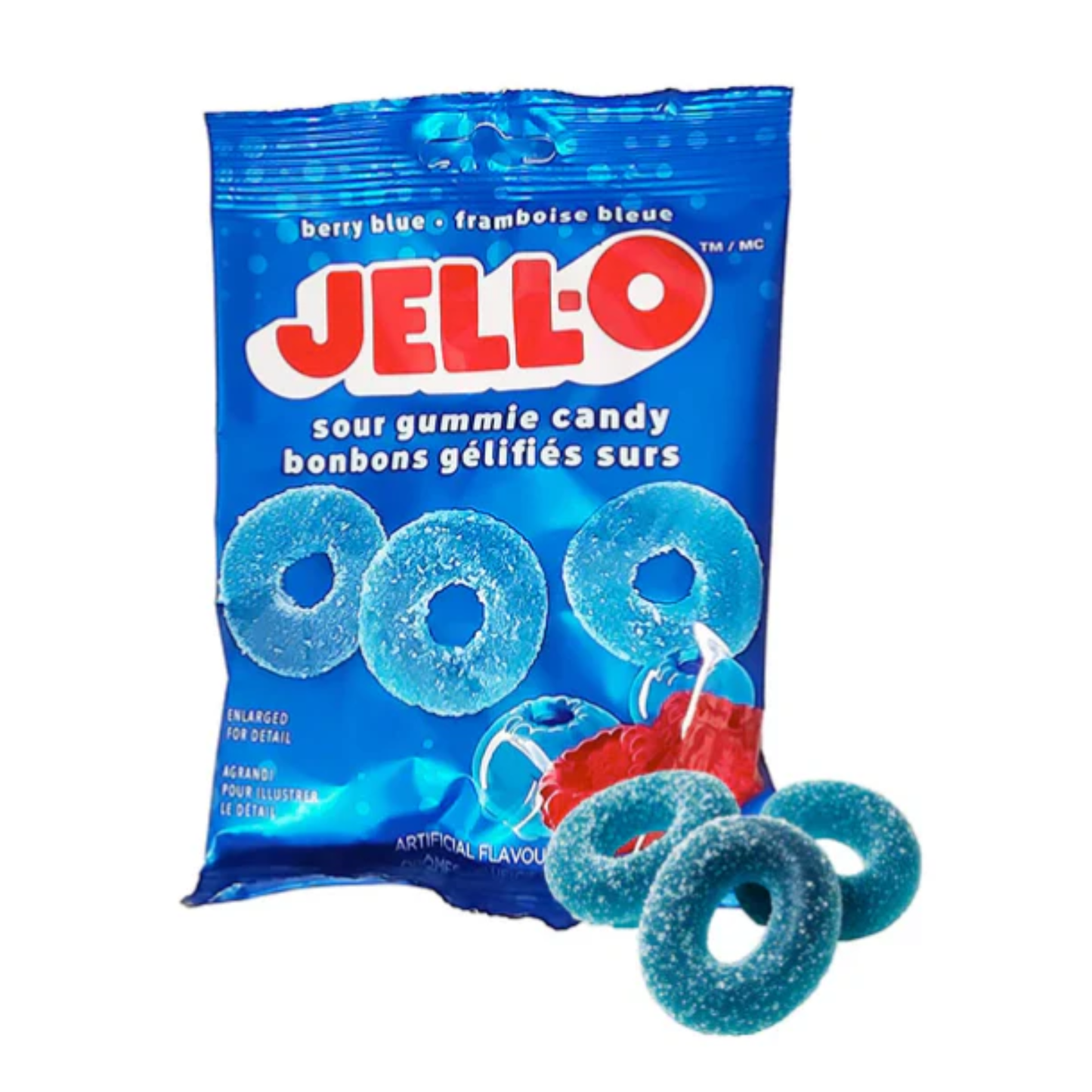 Jell-O Sour Berry Blue Gummie