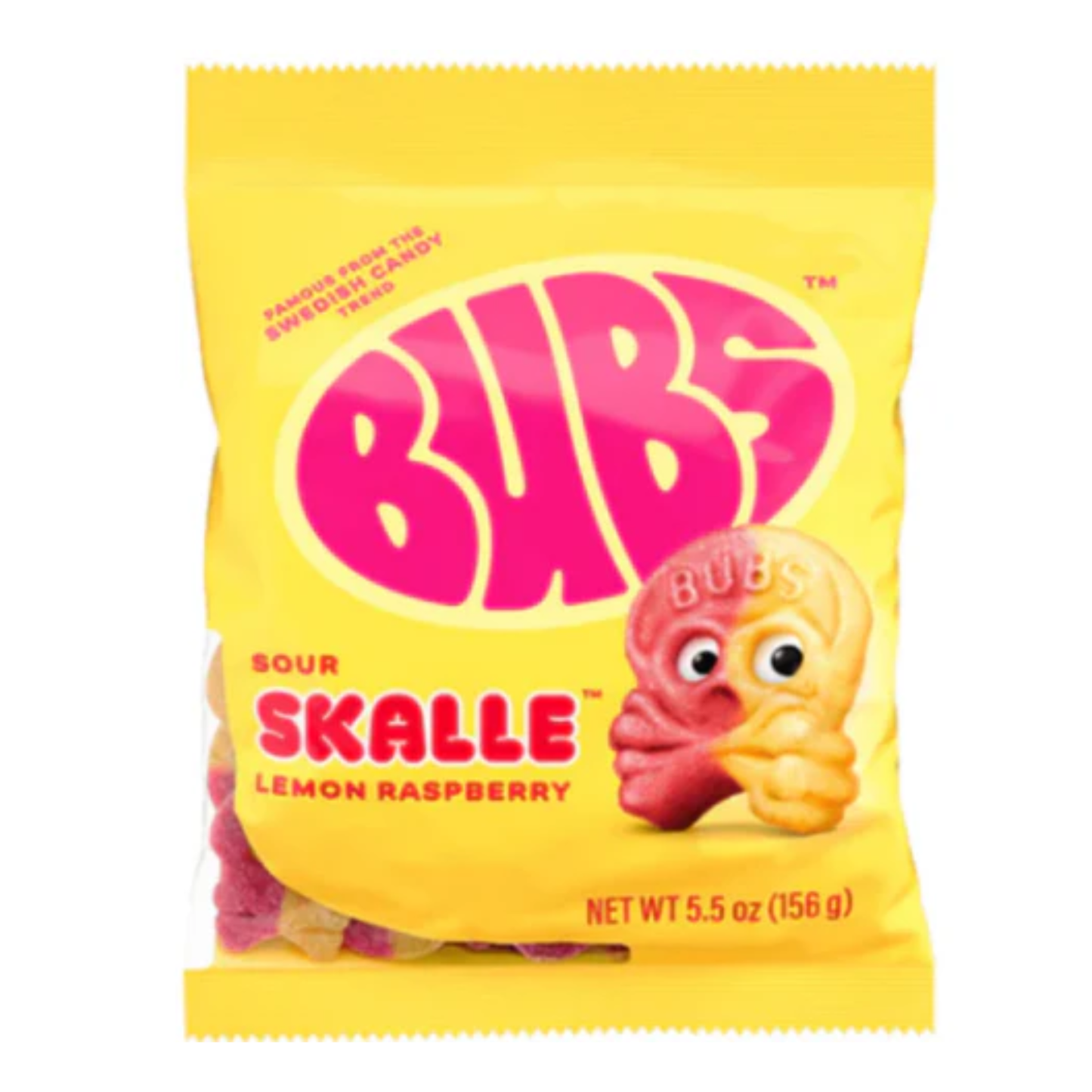 BUBS Sour Skalle Lemon Raspberry