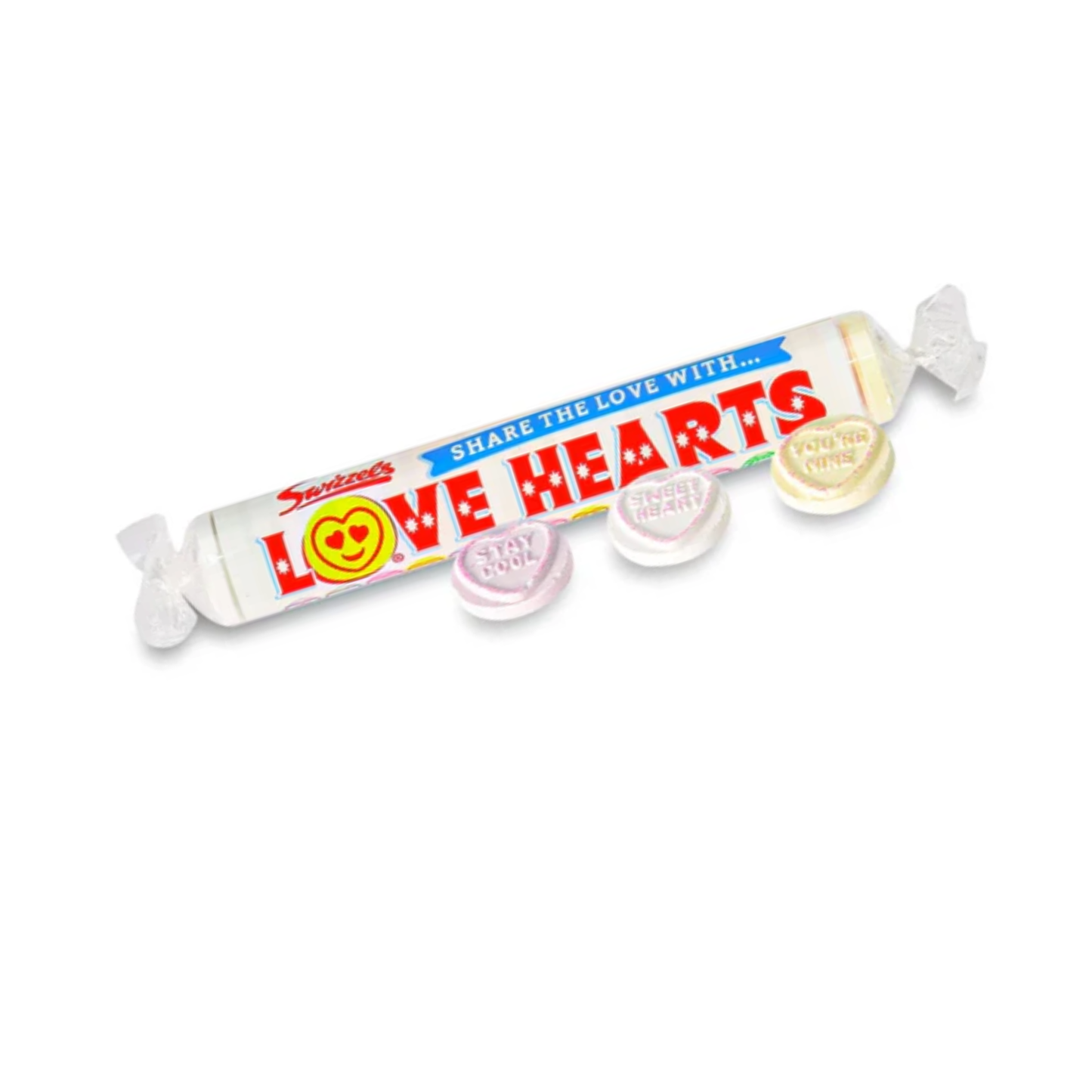 Love Hearts Candy Roll