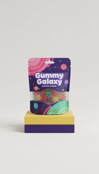 Gummy galaxy assorted gummies pouch
