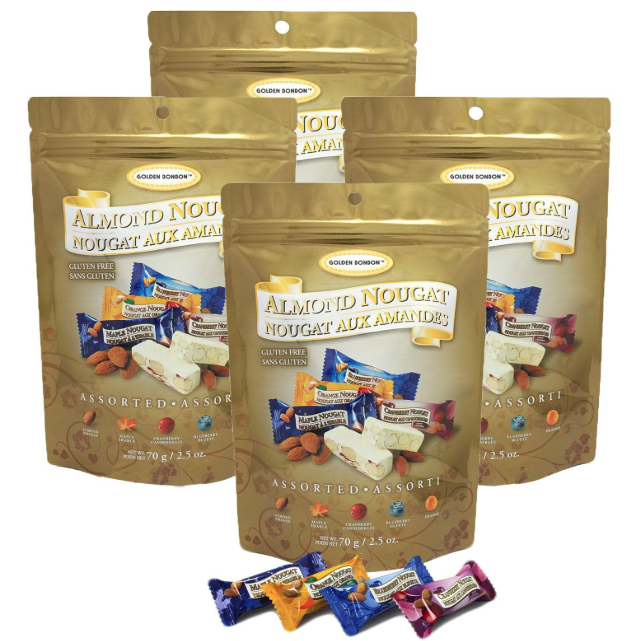 Golden Bonbon Almond Nougat - Assorted