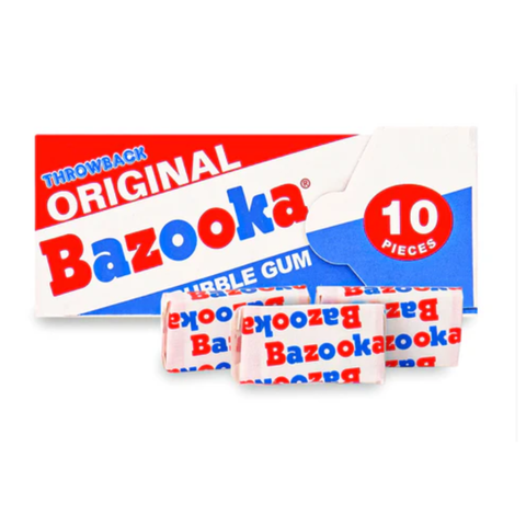 Bazooka Original Bubble Gum 10 piece