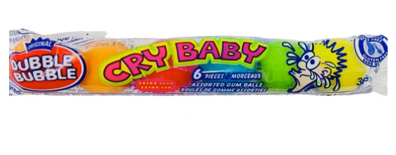 Dubble Bubble Cry Baby EXTRA SOUR Gumballs