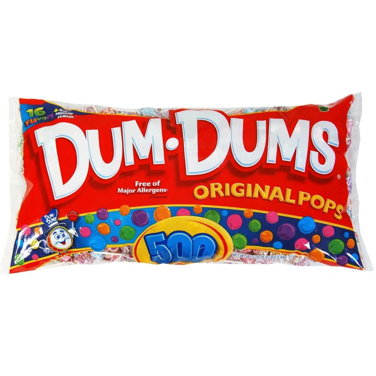 Dum Dums Original Mix Lollipops 500 Count Bag