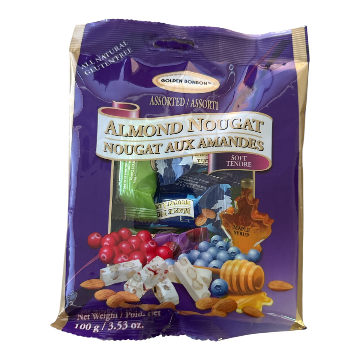 Golden Bonbon Almond Nougat SOFT Maple