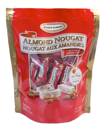 Golden Bonbon Almond Nougat Crunchy