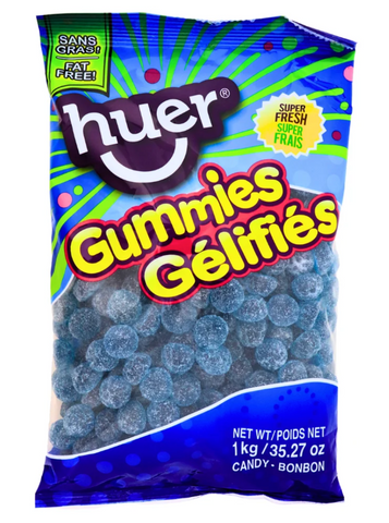 Huer Sour Blue Razzberries Gummy