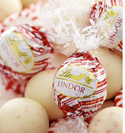 Lindt - Lindor Chocolate NOEL Candy Cane Truffles - Bulk