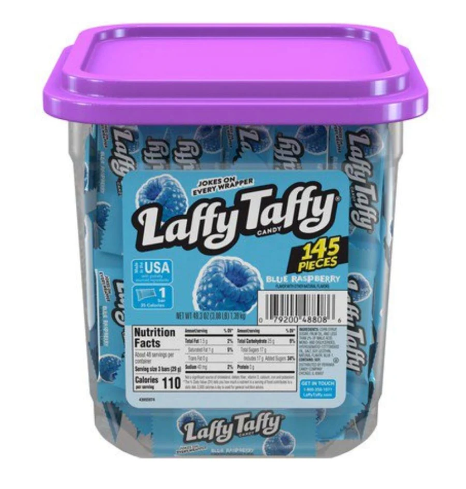 Blue Raspberry Laffy Taffy Laffy Taffy Candy Tubs - Blue Raspberry – Candy Floss Land