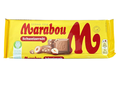 Marabou Schweizernöt - Chopped Swiss Hazelnuts Chocolate Bar (Sweden)