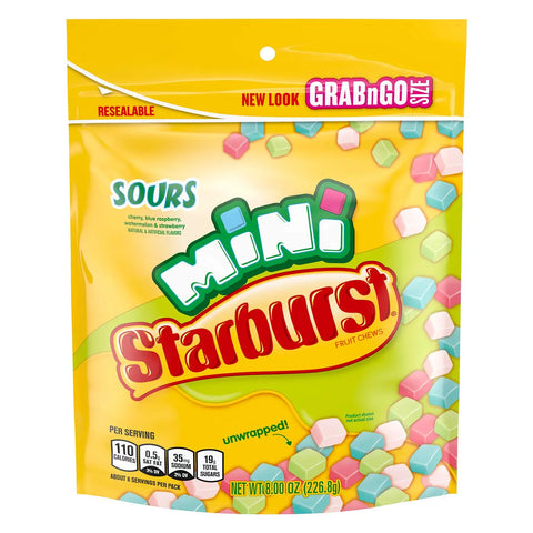 Starburst Mini's SOURS - Grab 'N Go Bag