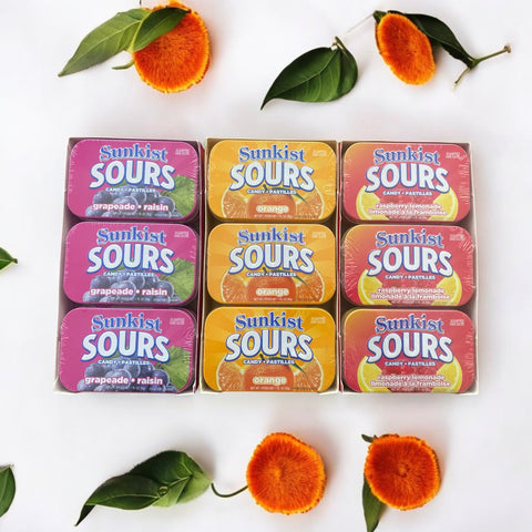 SUNKIST Sours Candy Tins