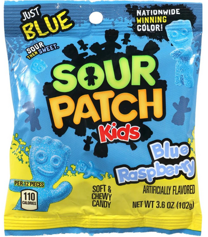 Sour Patch Kids JUST BLUE Peg Bag