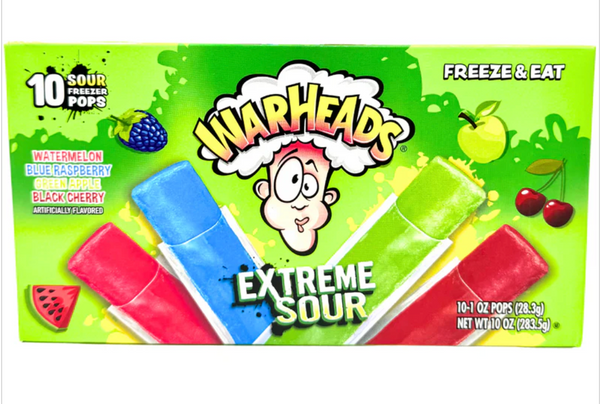 Warheads Extreme Sour Freeze Pops
