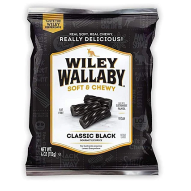 WILEY WALLABY Black Licorice - Peg Bag