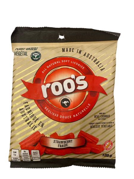 Roo's Licorice - Strawberry - Australia