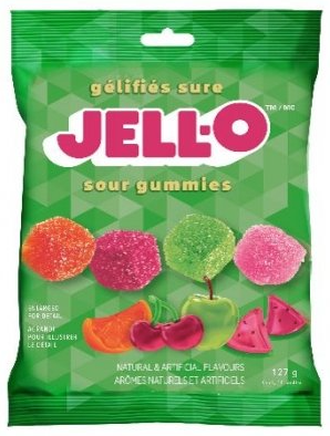 Jell-O Sour Jelly  Candy