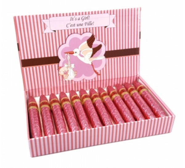 It's A Girl Chocolate Cigars Gift Box