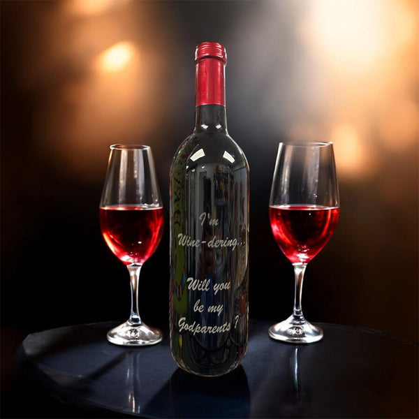 Engraved Wine Bottle