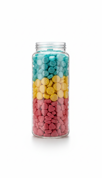 Bulk Candy Mix Jar with Neon Assortment