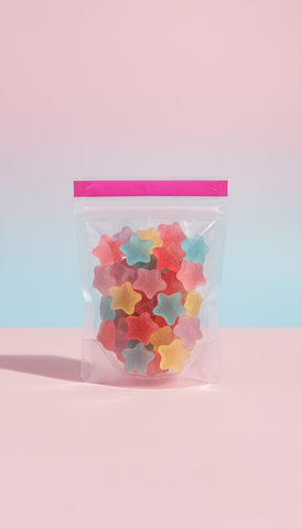 Rainbow Gummy Stars Pouch