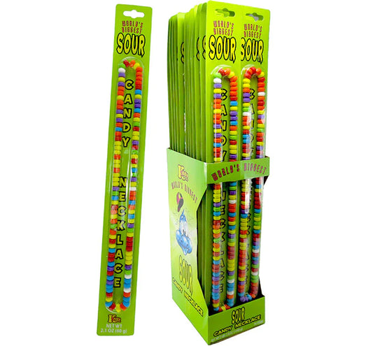 Worlds Biggest Sour Candy Necklace