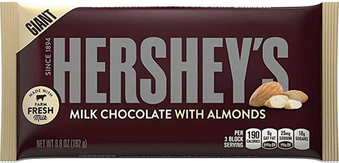Hershey's Giant Bar Milk Chocolate With Almond