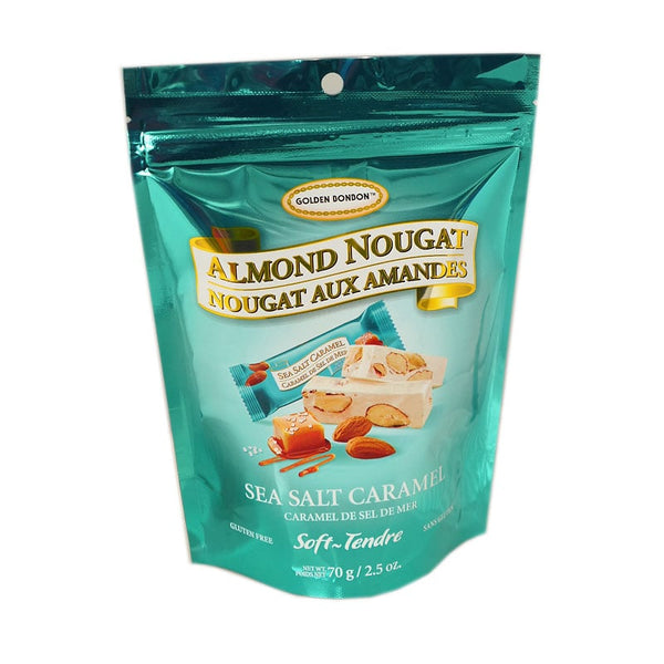 Golden Bonbon Almond Nougat - Sea Salt Caramel Soft