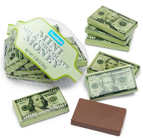 Money Bars Milk Chocolate Mesh Bag