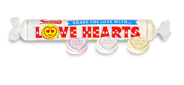 Love Hearts Candy Roll