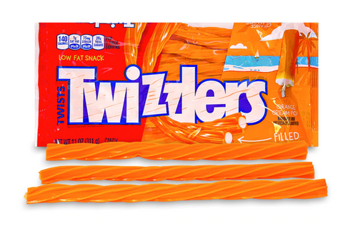 Twizzlers Orange Cream Pop Filled Twist