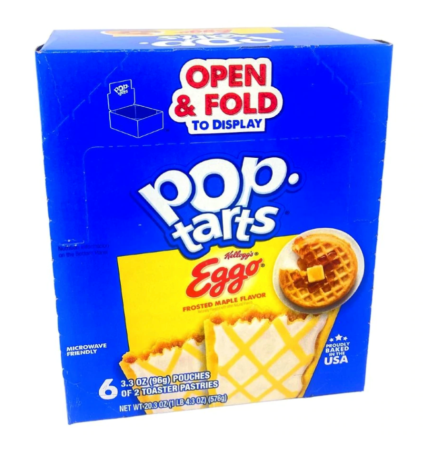 Pop Tarts Eggo Frosted Maple Flavor