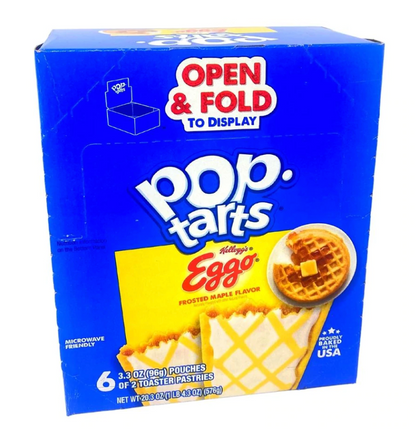 Pop Tarts Eggo Frosted Maple Flavor