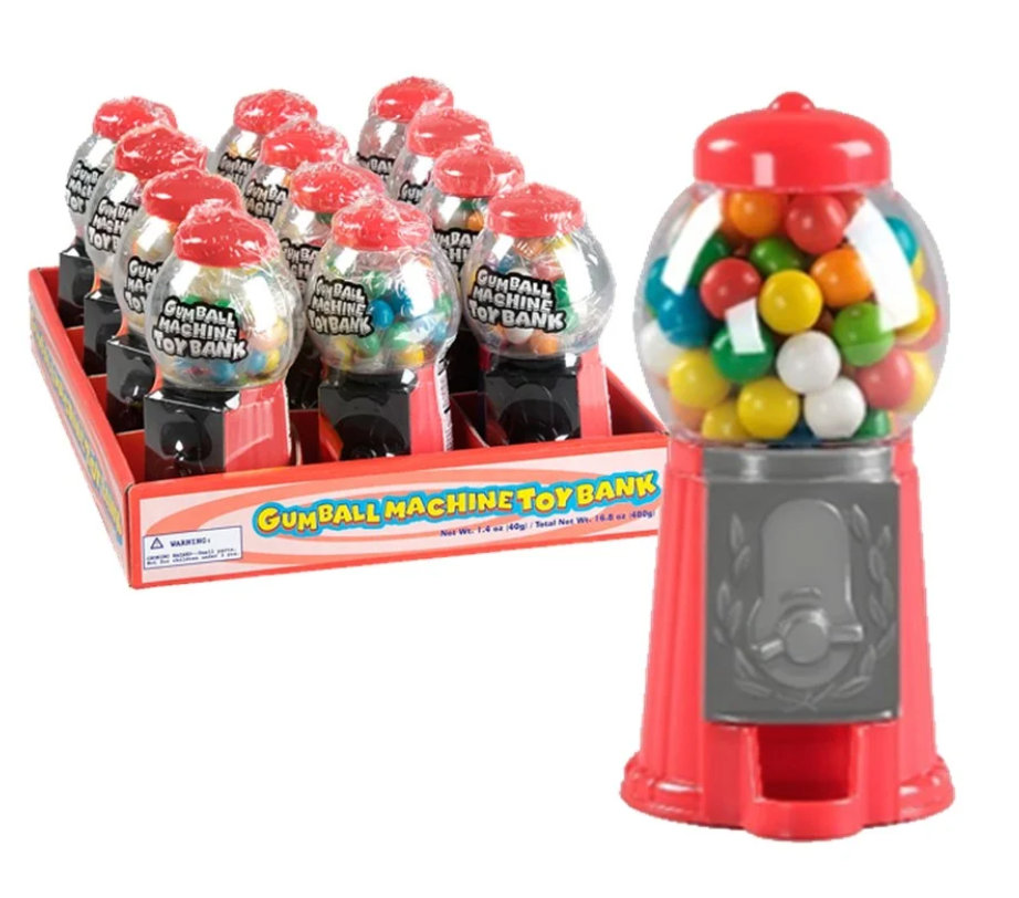 Carousel Gumball Machine Toy Bank Candy Floss Land